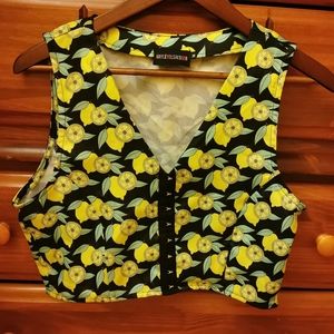 Hayley Elsaesser Lemon Spoke Bodice Top